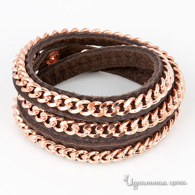 Браслет Glorius, цвет цвет коричневый / золотой