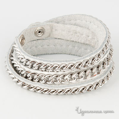 Браслет Glorius, цвет цвет белый / светло-серебряный