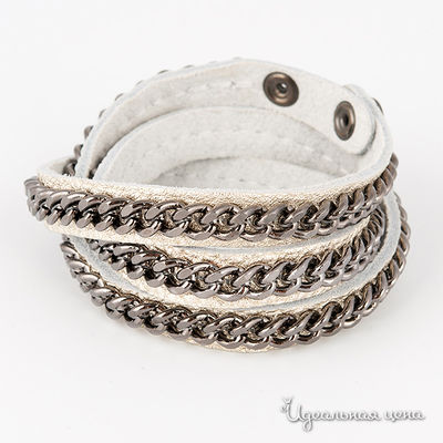 Браслет Glorius, цвет цвет серебристый / темно-серебряный