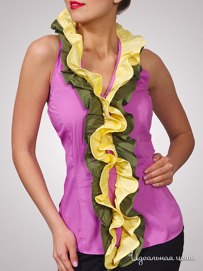 Рубашка Alonzo Corrado, цвет цвет розовый / зеленый / желтый