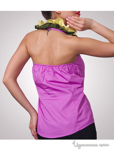Рубашка Alonzo Corrado женская, цвет розовый / зеленый / желтый