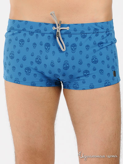 Плавки Alexander Mcqueen, цвет цвет голубой