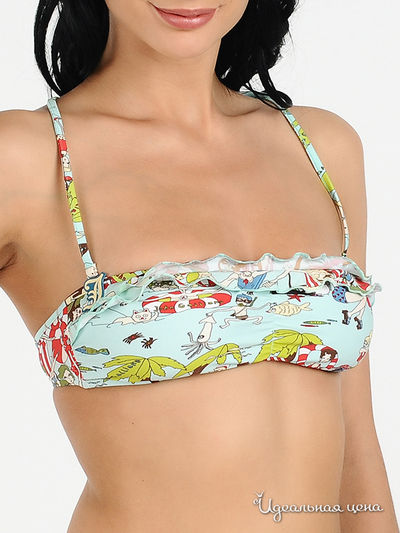 Бикини Galliano, цвет цвет голубой / мультиколор