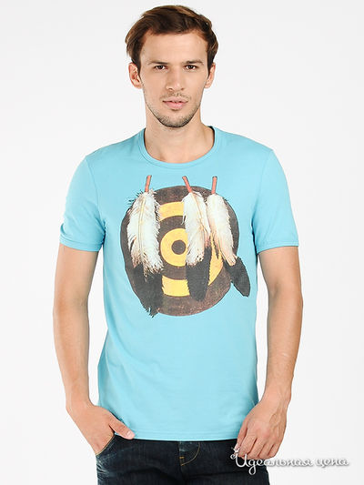 Футболка Galliano, цвет цвет голубой