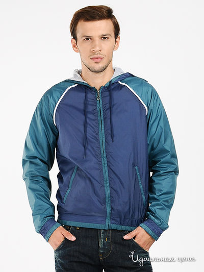 Ветровка Roberto Cavalli, цвет цвет синий / зеленый