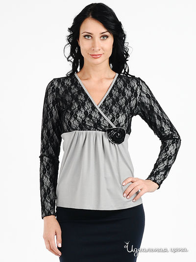 Блуза Mirella Sole, цвет цвет серый