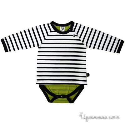 Боди Pippi, цвет цвет белый / салатовый