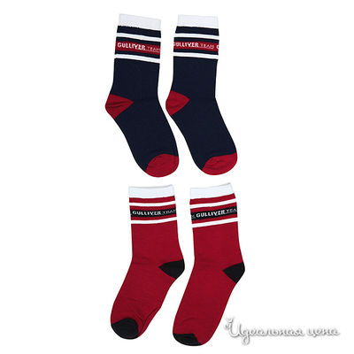 Носки Gulliver, цвет цвет красный / синий