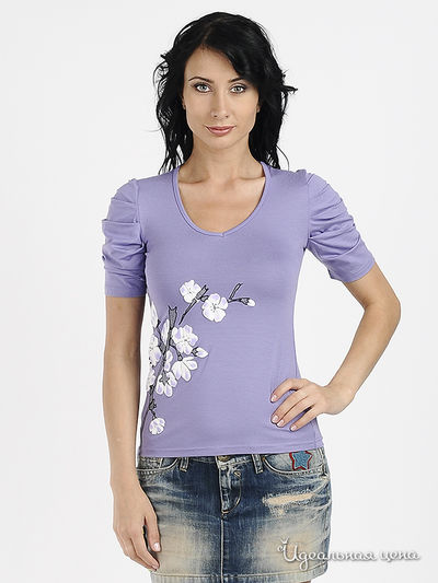 Блуза Наталья Новикова, цвет цвет светло-сиреневый