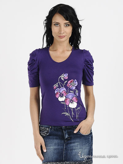 Блуза Наталья Новикова, цвет цвет фиолетовый