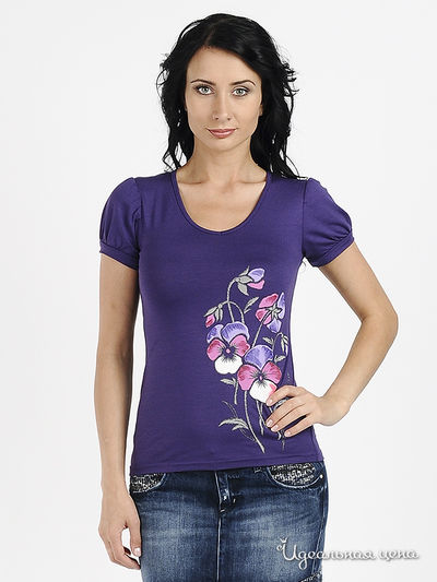Футболка Наталья Новикова, цвет цвет фиолетовый