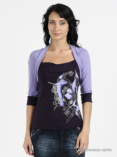 Блуза Наталья Новикова, цвет цвет фиолетовый / сиреневый