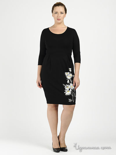Платье Наталья Новикова, цвет цвет черный
