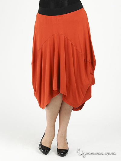 Юбка Наталья Новикова, цвет цвет терракотовый