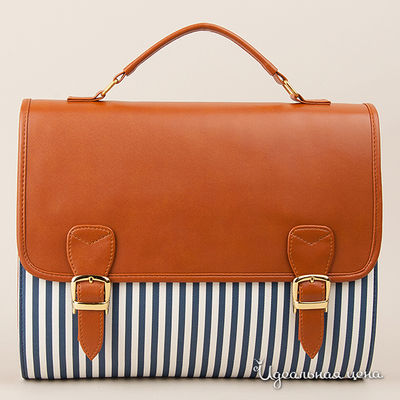 Сумка Kling, цвет цвет коричневый / синий / белый