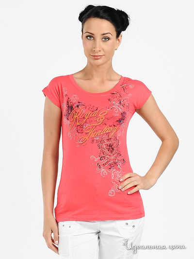 Футболка Amelie, цвет цвет коралловый