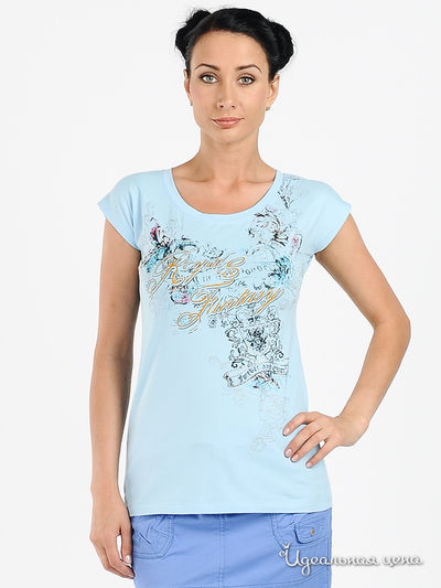 Футболка Amelie, цвет цвет голубой