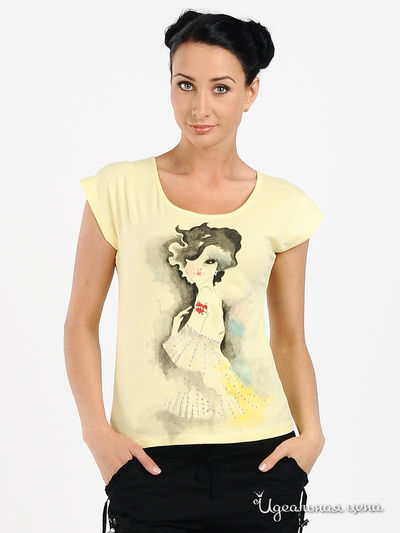 Футболка Amelie, цвет цвет желтый