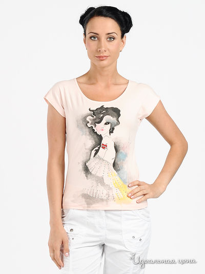 Футболка Amelie, цвет цвет белый