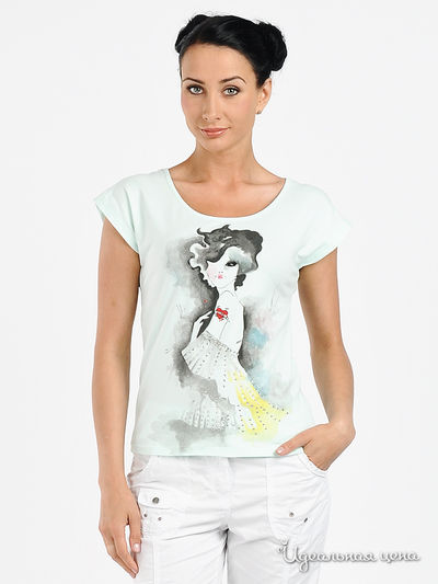 Футболка Amelie, цвет цвет белый