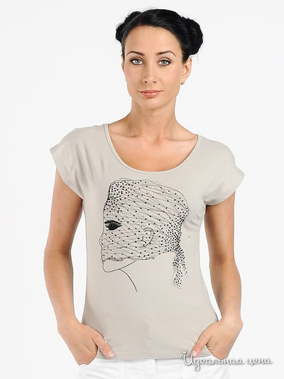 Футболка Amelie, цвет цвет серый