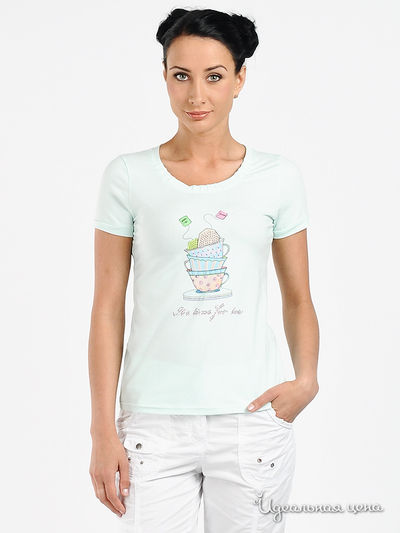 Футболка Amelie, цвет цвет светло-салатовый