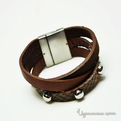 Браслет Puntotres, цвет цвет коричневый