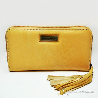 Кошелек Puntotres, цвет цвет бежевый / темно-коричневый