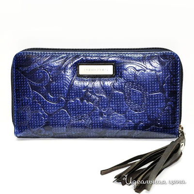 Кошелек Puntotres, цвет цвет синий / темно-коричневый