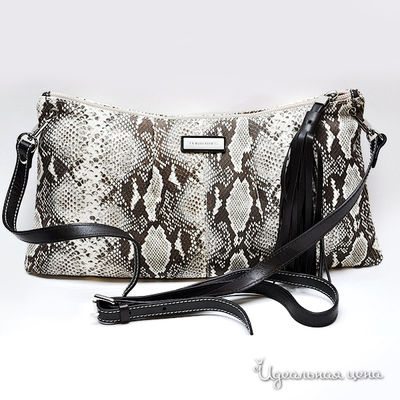 Сумка-клатч Puntotres, цвет цвет серый / черный