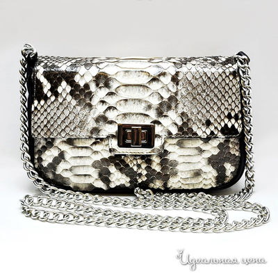 Клатч Puntotres, цвет цвет светло-бежевый / черный