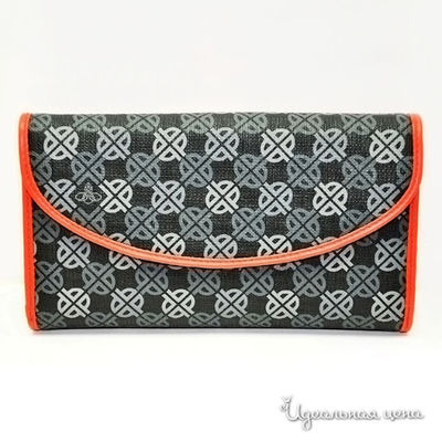 Кошелек Puntotres, цвет цвет черный с красной отделкой