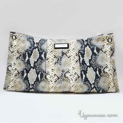 Сумка-клатч Puntotres, цвет цвет серый / голубой