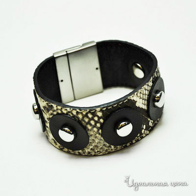 Браслет Puntotres, цвет цвет светло-бежевый / темно-коричневый