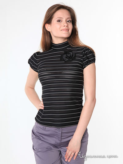 Блуза Pompa, цвет цвет черный