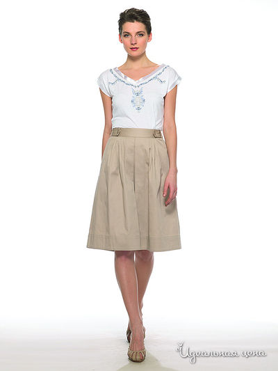 Юбка Pompa, цвет цвет бежевый