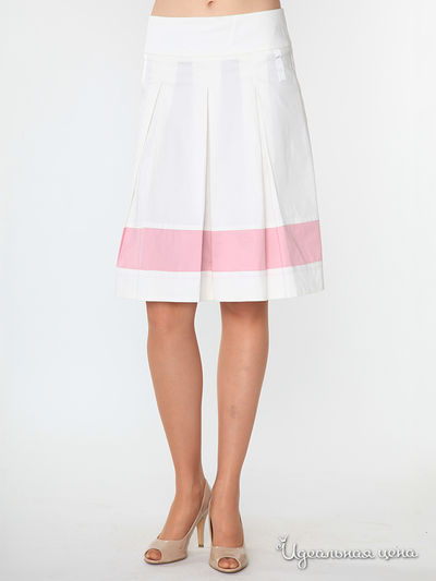 Юбка Pompa, цвет цвет белый / розовый