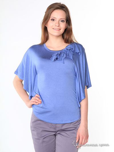 Блуза Pompa, цвет цвет серо-голубой