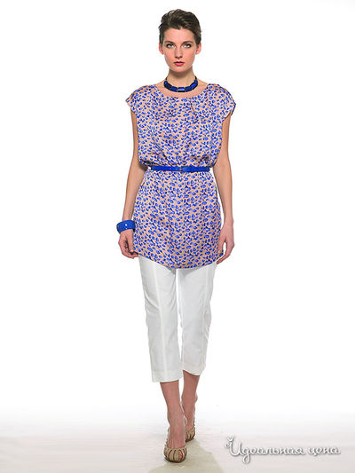 Туника Pompa, цвет цвет синий / бежевый