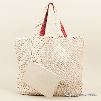 Сумка Bisous, цвет цвет бежевый / красный