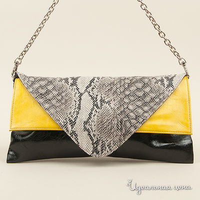 Клатч (...Lool...), цвет цвет желтый / серый / черный