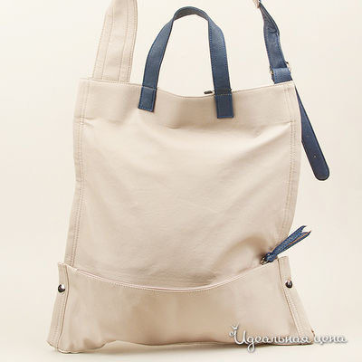 Сумка I AM NOT A KNOCKOFF, цвет цвет голубой / бежевый