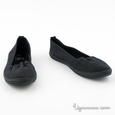 Балетки PM Collection, цвет цвет черный