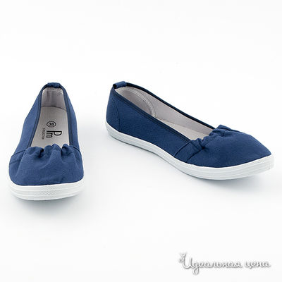 Балетки PM Collection, цвет цвет синий