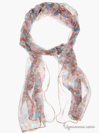 Шарф Sareo, цвет цвет коричневый / голубой