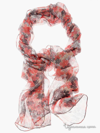Шарф Sareo, цвет цвет серый / красный