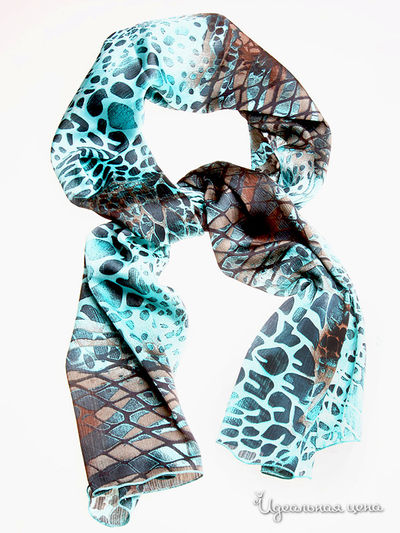 Шарф Sareo, цвет цвет черный / голубой