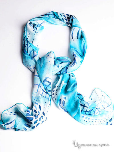 Шарф Sareo, цвет цвет белый / голубой