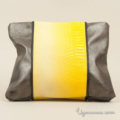 Сумка (...Lool...), цвет цвет серый глянцевый / желтый