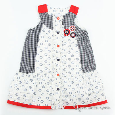 Платье Teeny Tiny, цвет цвет белый / синий